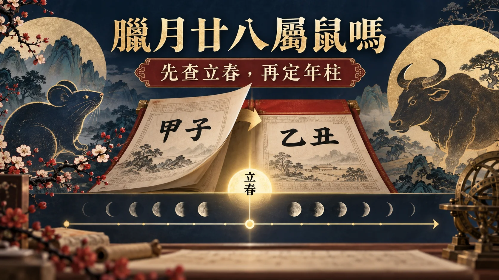 1984年農曆十二月廿八依立春判定生肖年柱