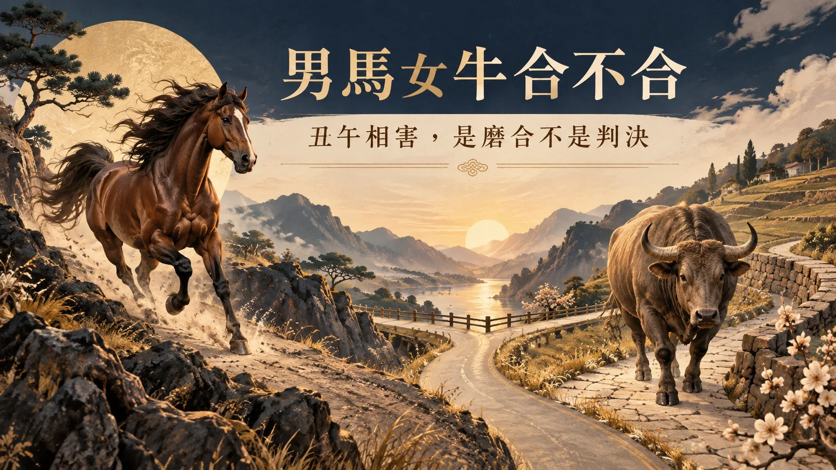 男屬馬女屬牛婚姻與丑午相害磨合解析