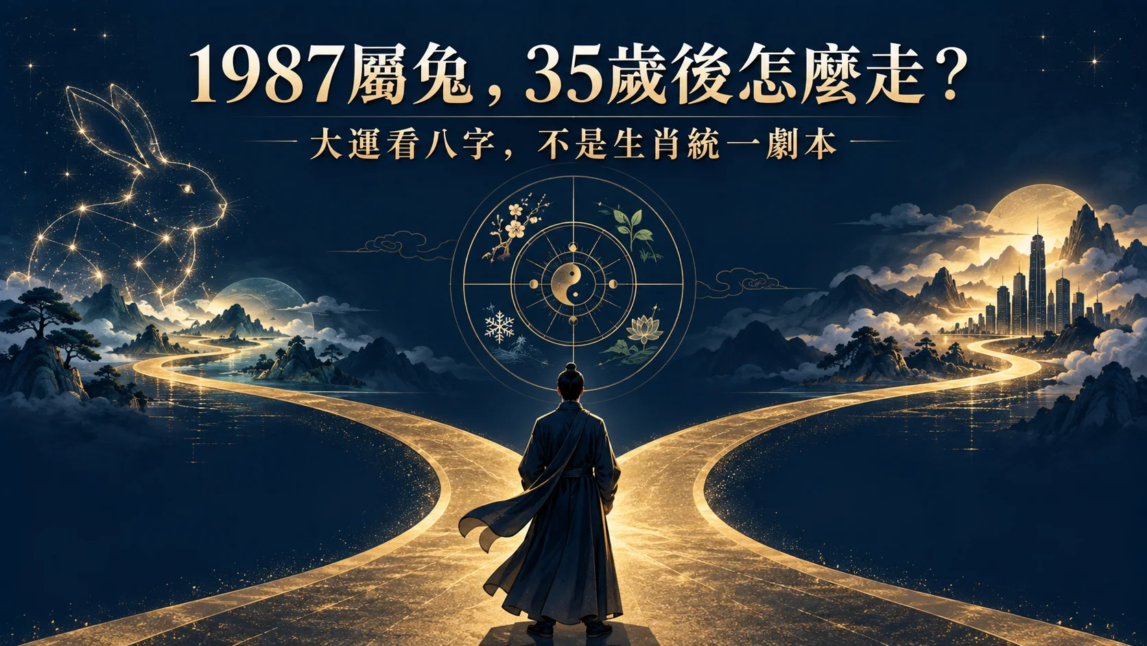 1987年屬兔35歲後十年大運需按八字排盤判斷