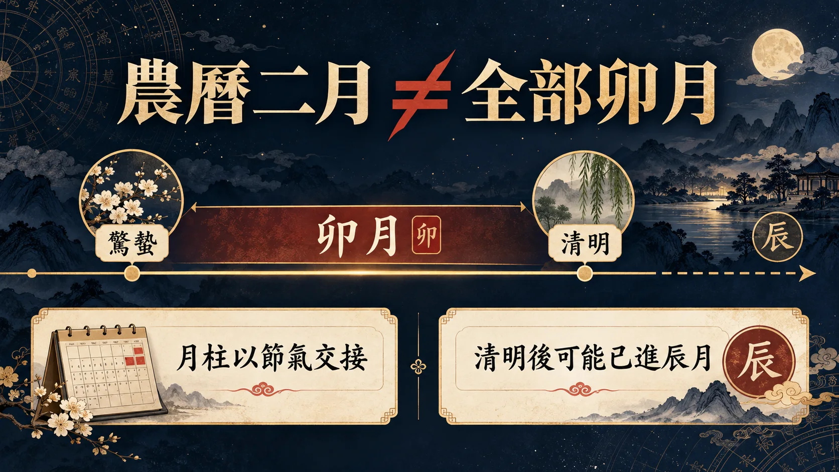 1999屬兔農曆二月驚蟄清明卯月辰月節氣分界圖